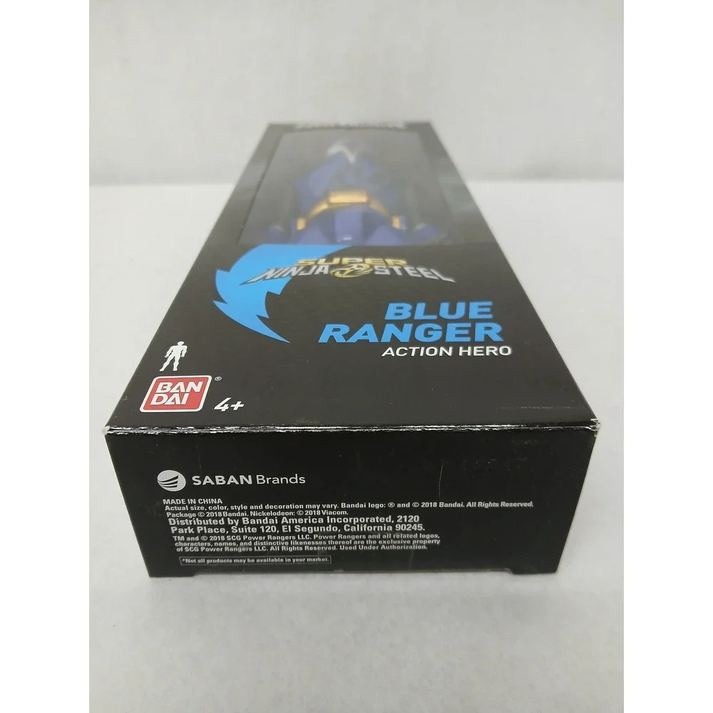 Power Rangers Super Ninja Steel Blue Ranger Action Hero 12 inch Figure‎ NIB
